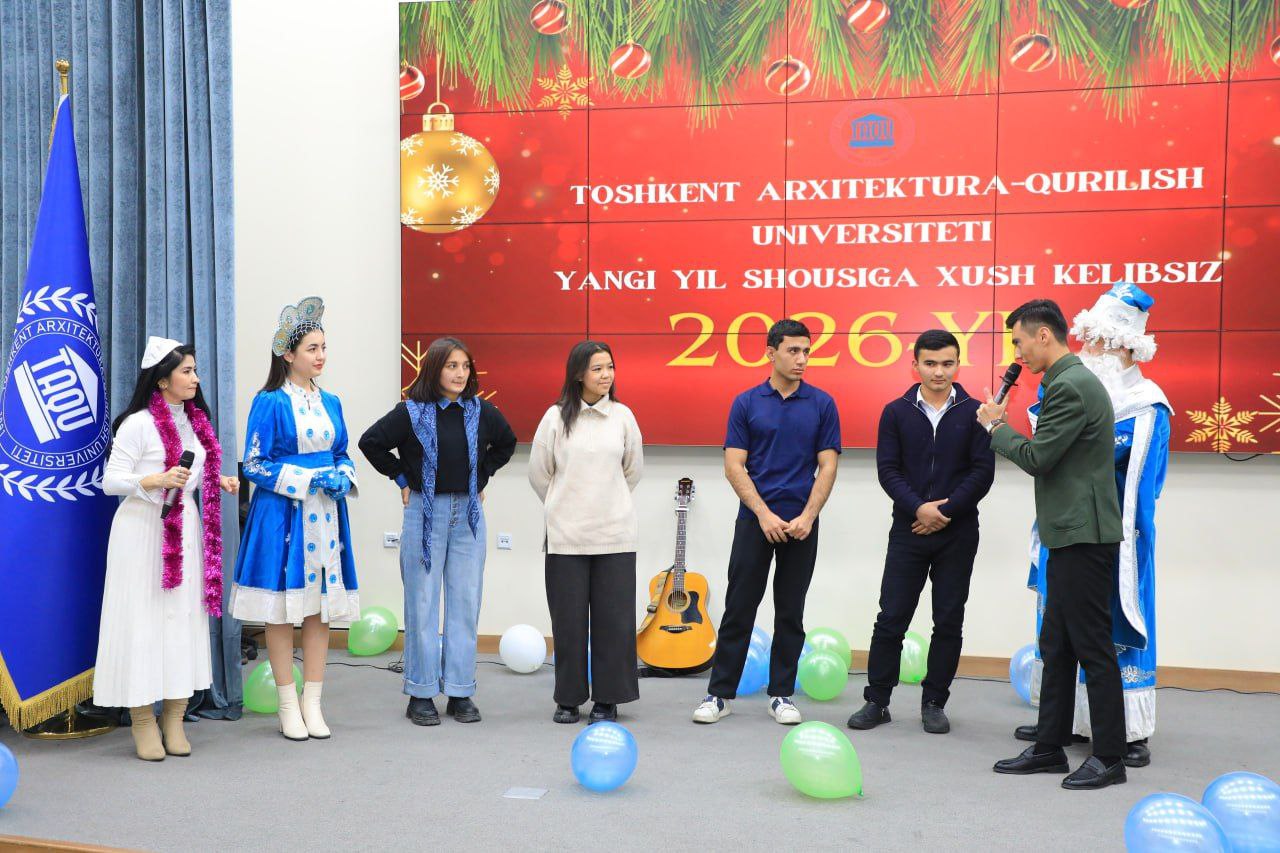 Toshkent arxitektura-qurilish universitetida bayramona dastur va unutilmas lahzalar